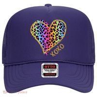 Rainbow Cheetah Heart Xoxo Hat thumb 0
