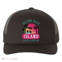 Retro Cool Hilton Head Island SC Beach Souvenir Novelty Art Yupoong Adult 5-Panel Trucker Hat thumb 0