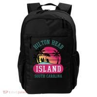 Retro Cool Hilton Head Island SC Beach Souvenir Novelty Art Backpack thumb 0