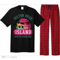 Retro Cool Hilton Head Island SC Beach Souvenir Novelty Art Pajama Set thumb 0