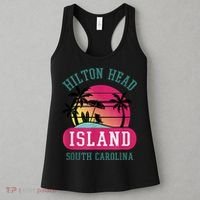 Retro Cool Hilton Head Island SC Beach Souvenir Novelty Art Women's Tank Top thumb 3