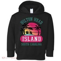 Retro Cool Hilton Head Island SC Beach Souvenir Novelty Art Toddler Hoodie thumb 0