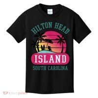 Retro Cool Hilton Head Island SC Beach Souvenir Novelty Art Kids T-Shirt thumb 0