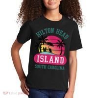 Retro Cool Hilton Head Island SC Beach Souvenir Novelty Art Kids T-Shirt thumb 2