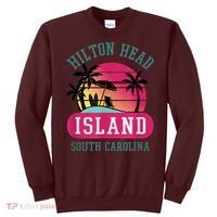 Retro Cool Hilton Head Island SC Beach Souvenir Novelty Art Sweatshirt thumb 0