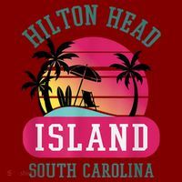 Retro Cool Hilton Head Island SC Beach Souvenir Novelty Art Mousepad thumb 1