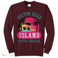 Retro Cool Hilton Head Island SC Beach Souvenir Novelty Art Tall Sweatshirt thumb 0