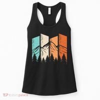 Retro Camping Hiking Nature Landscape Outdoor Women's Tank Top thumb 0