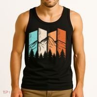 Retro Camping Hiking Nature Landscape Outdoor Tank Top thumb 3