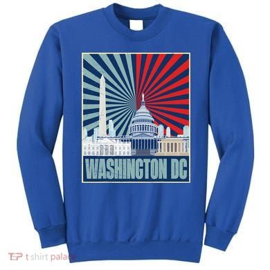 Retro Capitol Hill Washington DC American Flag Sweatshirt