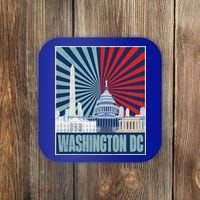 Retro Capitol Hill Washington DC American Flag Coaster thumb 0