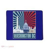 Retro Capitol Hill Washington DC American Flag Mousepad thumb 0