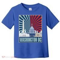 Retro Capitol Hill Washington DC American Flag Toddler T-Shirt thumb 0