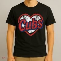 Retro Cubs Heart Last Name Lovers Gifts For Women T-Shirt thumb 3