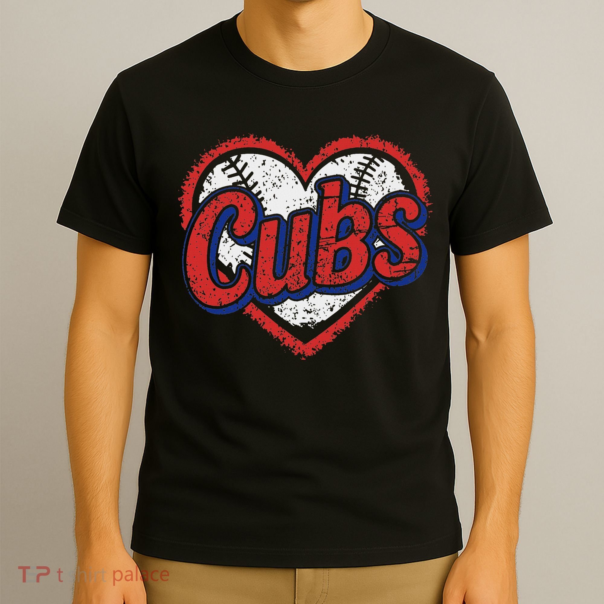 Retro Cubs Heart Last Name Lovers Gifts For Women T-Shirt