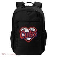 Retro Cubs Heart Last Name Lovers Gifts For Women Backpack thumb 0