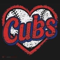 Retro Cubs Heart Last Name Lovers Gifts For Women Coaster thumb 2