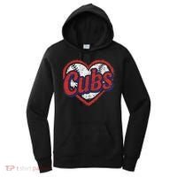 Retro Cubs Heart Last Name Lovers Gifts For Women Women's Hoodie thumb 0