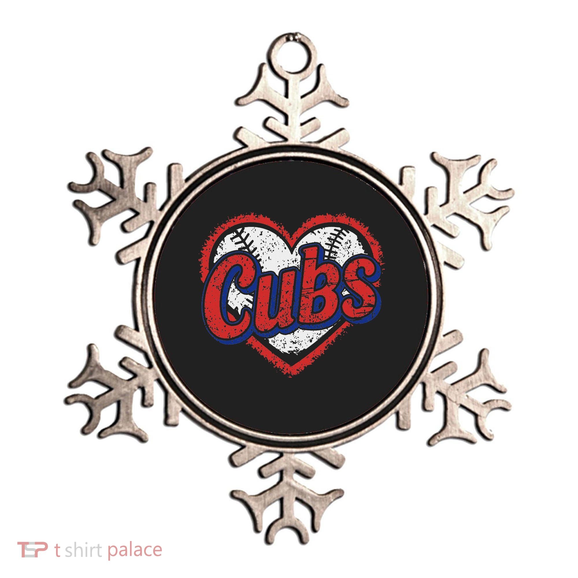 Retro Cubs Heart Last Name Lovers Gifts For Women Ornament