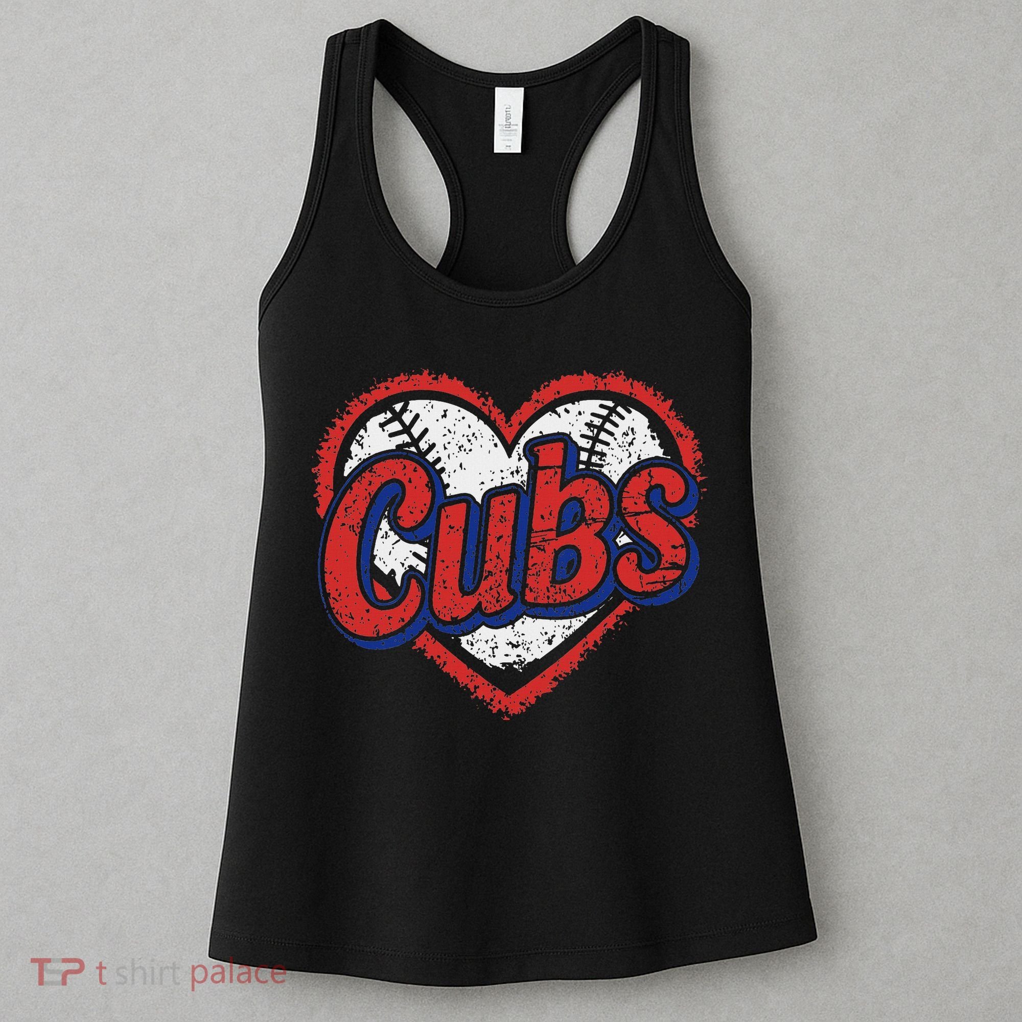 Retro Cubs Heart Last Name Lovers Gifts For Women Women's Tank Top