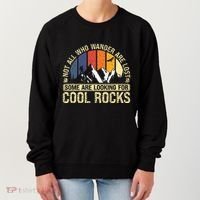 Rock Collector Hunting For Rockhound Geologist Geod Hunter Women's Sweatshirt thumb 0