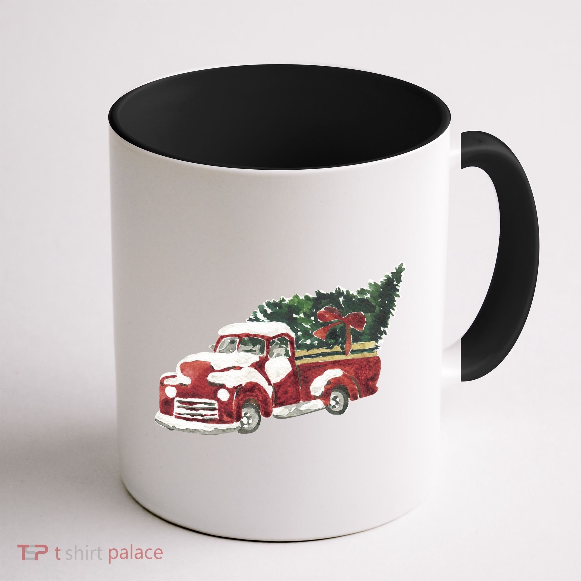 Retro Christmas Holiday Truck Coffee Mug