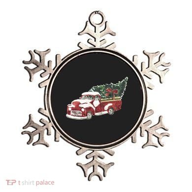 Retro Christmas Holiday Truck Ornament