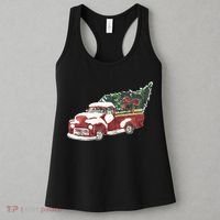 Retro Christmas Holiday Truck Women's Tank Top thumb 3