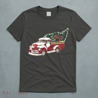 Retro Christmas Holiday Truck T-Shirt thumb 5