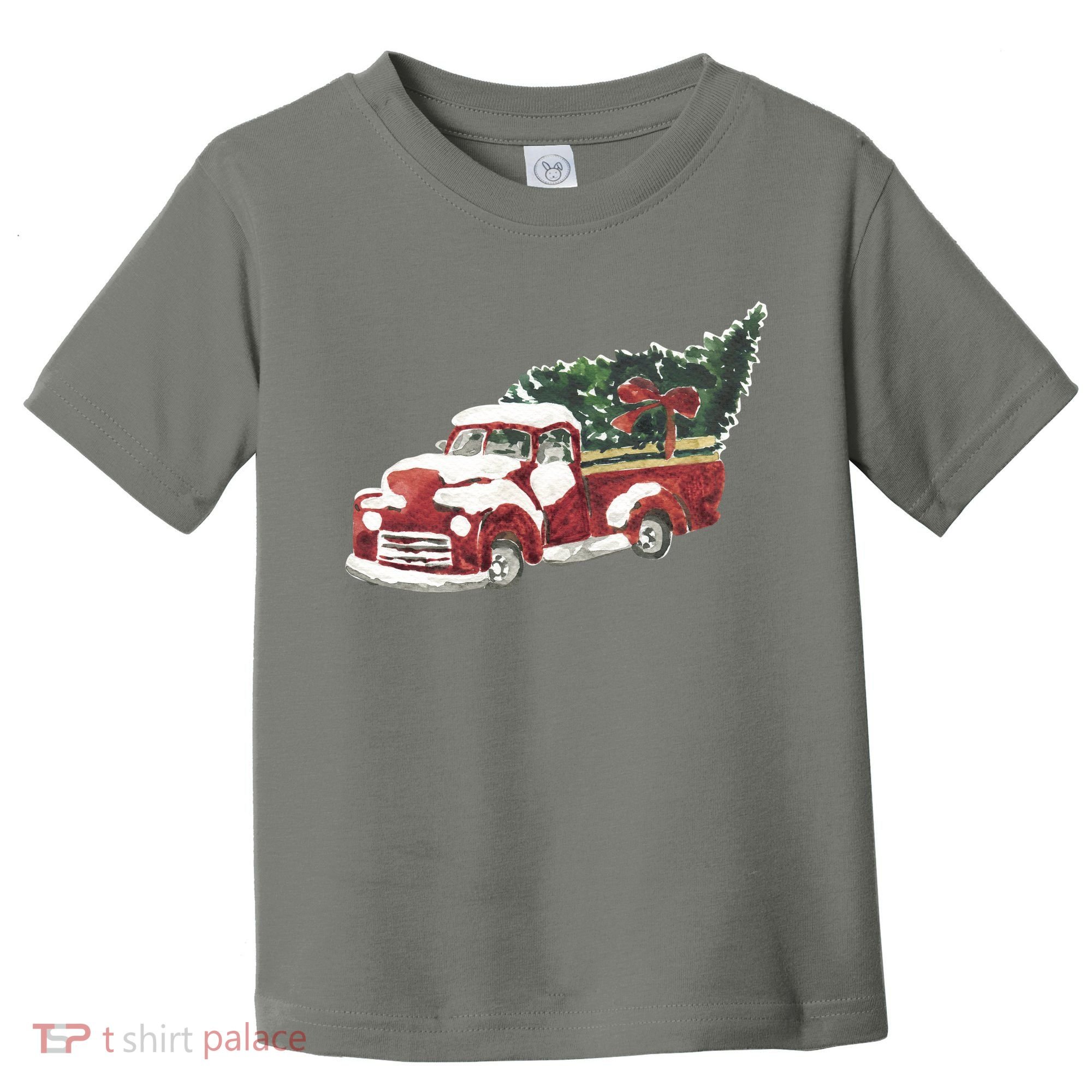 Retro Christmas Holiday Truck Toddler T-Shirt