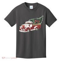 Retro Christmas Holiday Truck Kids T-Shirt thumb 0