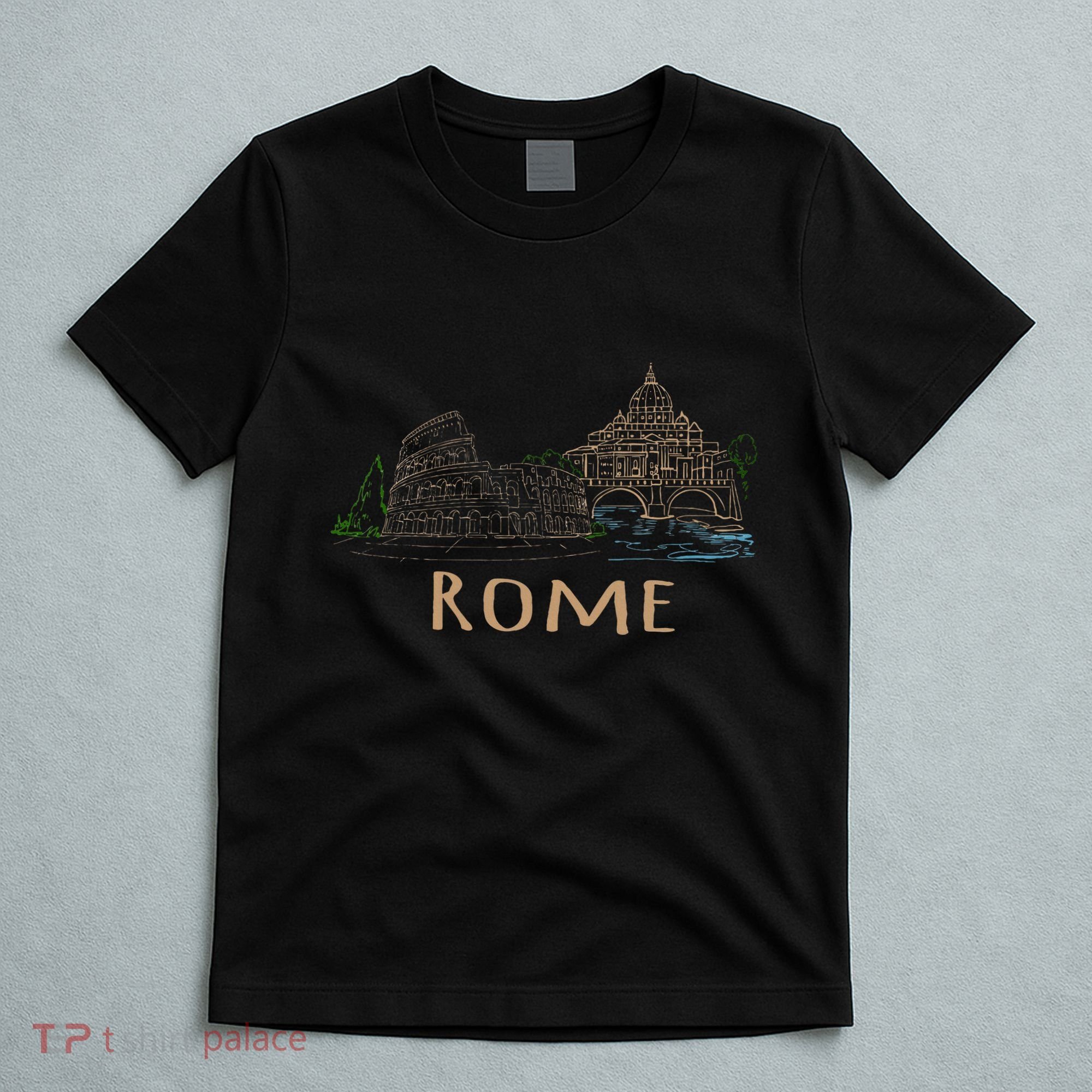 Rome Colosseum Italy Italia Roman Amphitheatre Ancient Rome T-Shirt