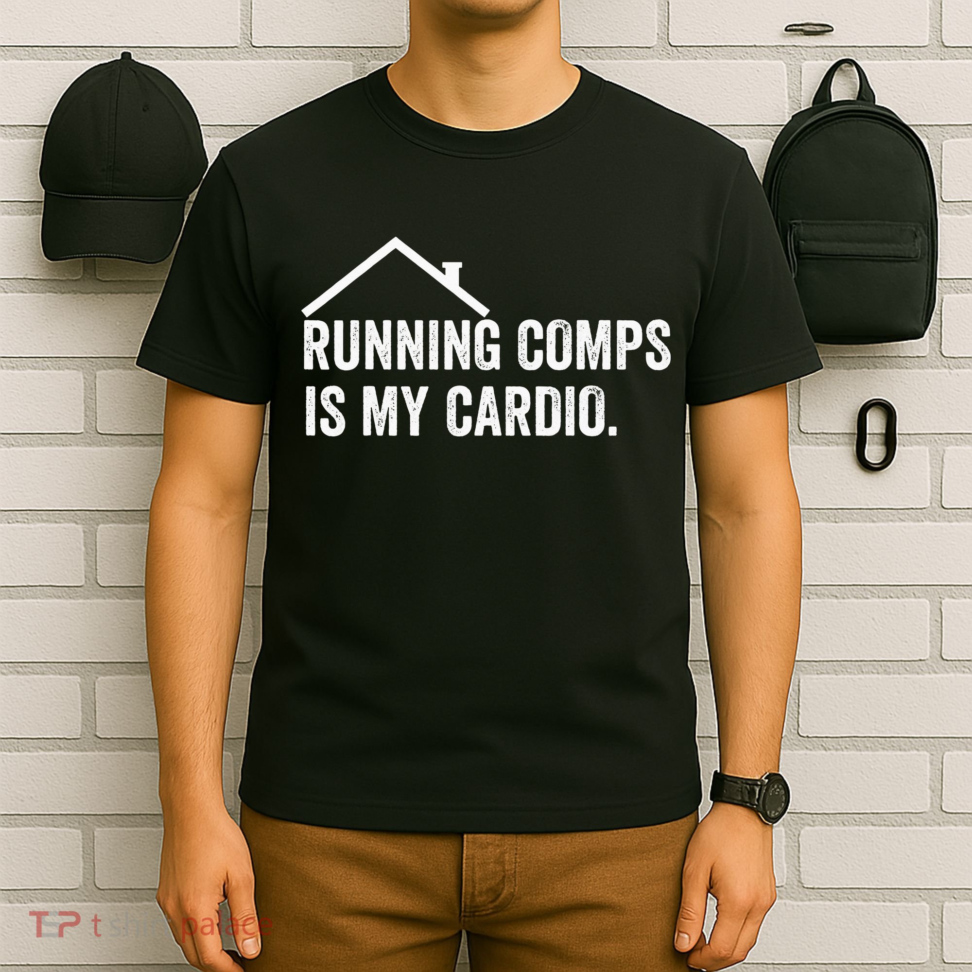 Running Comps Is My Cardio retro Realtor Apparel T-Shirt
