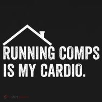 Running Comps Is My Cardio retro Realtor Apparel Polo thumb 3