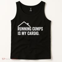 Running Comps Is My Cardio retro Realtor Apparel Tank Top thumb 2