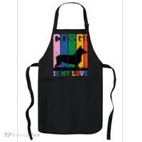 Retro Corgi Is My Love Apron thumb 0