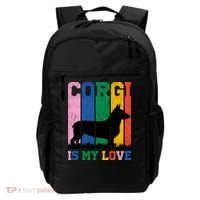 Retro Corgi Is My Love Backpack thumb 0
