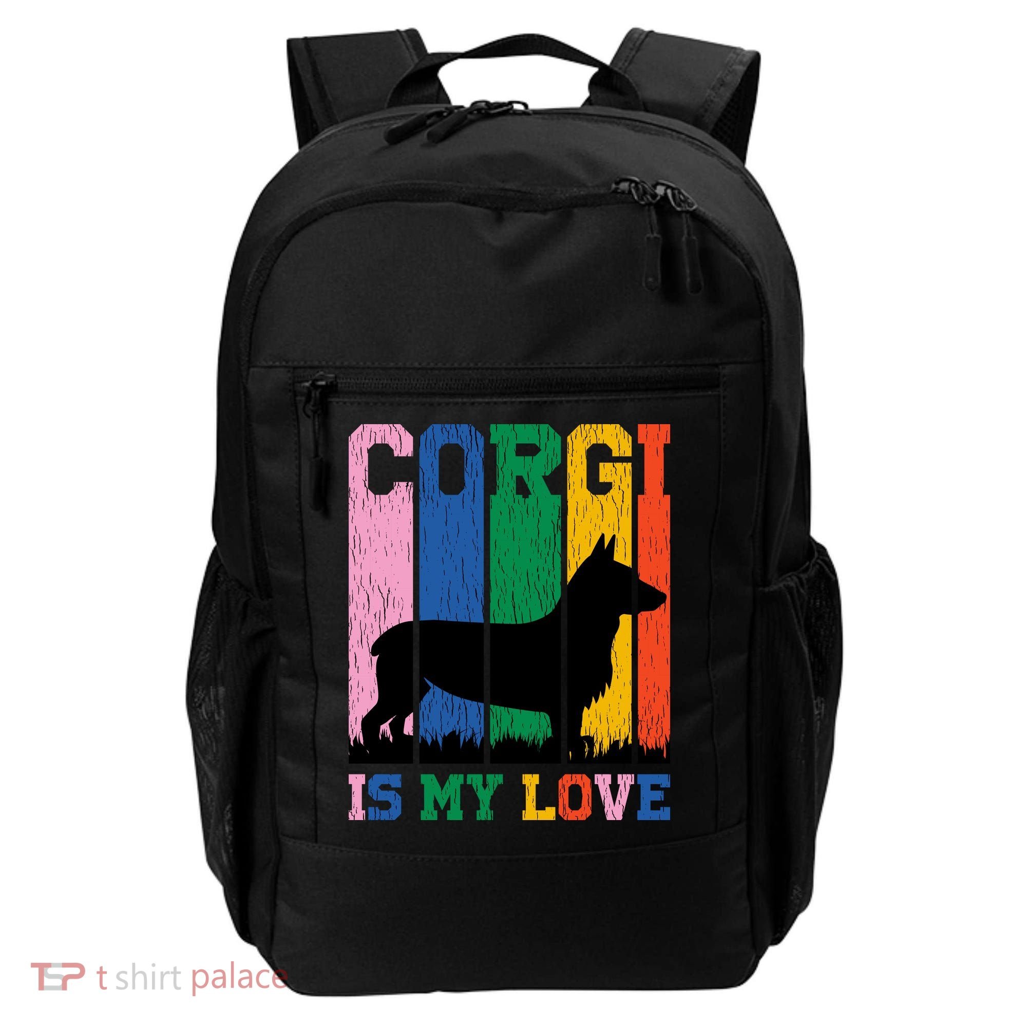 Retro Corgi Is My Love Backpack