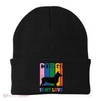 Retro Corgi Is My Love Beanie thumb 0