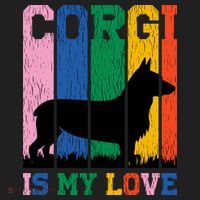 Retro Corgi Is My Love Beanie thumb 2