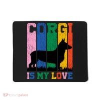 Retro Corgi Is My Love Mousepad thumb 0