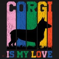 Retro Corgi Is My Love Visor thumb 3