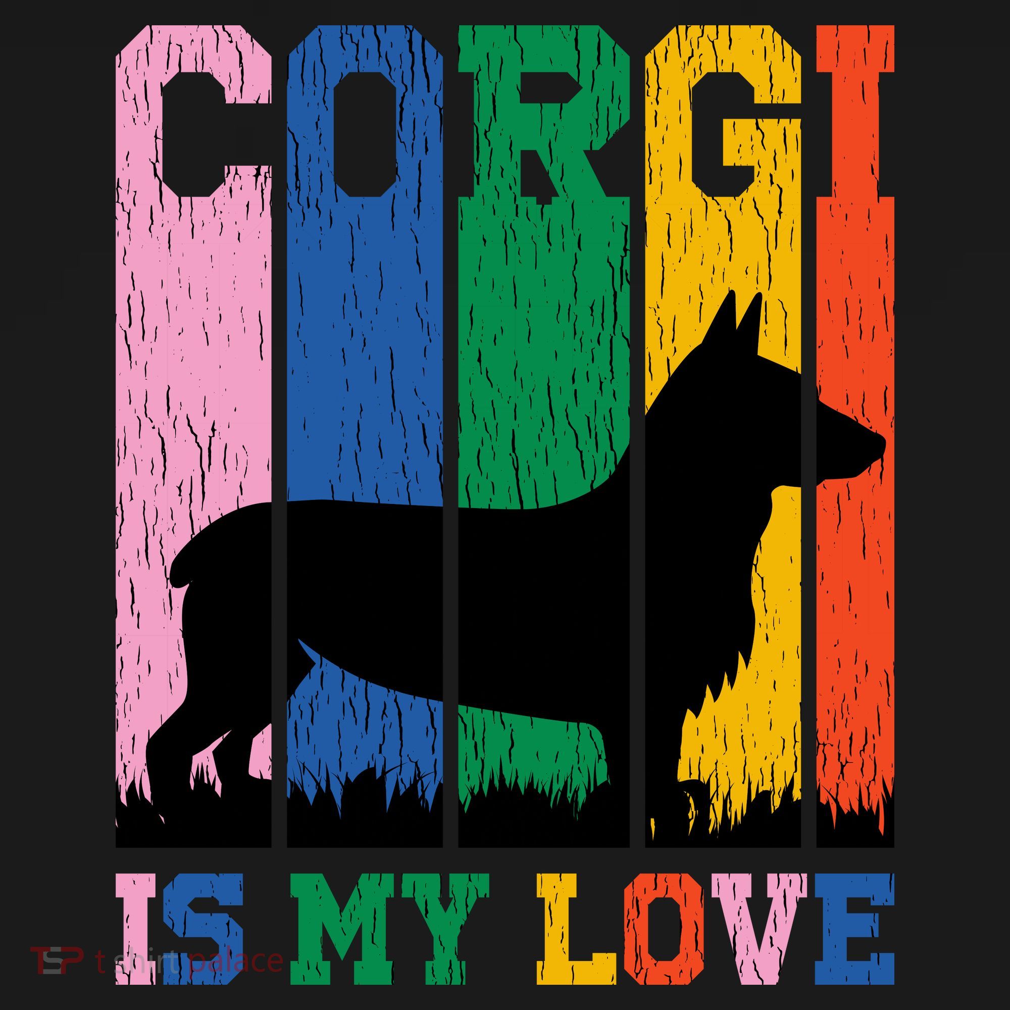 Retro Corgi Is My Love Visor