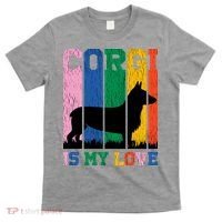 Retro Corgi Is My Love T-Shirt thumb 0