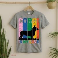 Retro Corgi Is My Love T-Shirt thumb 2
