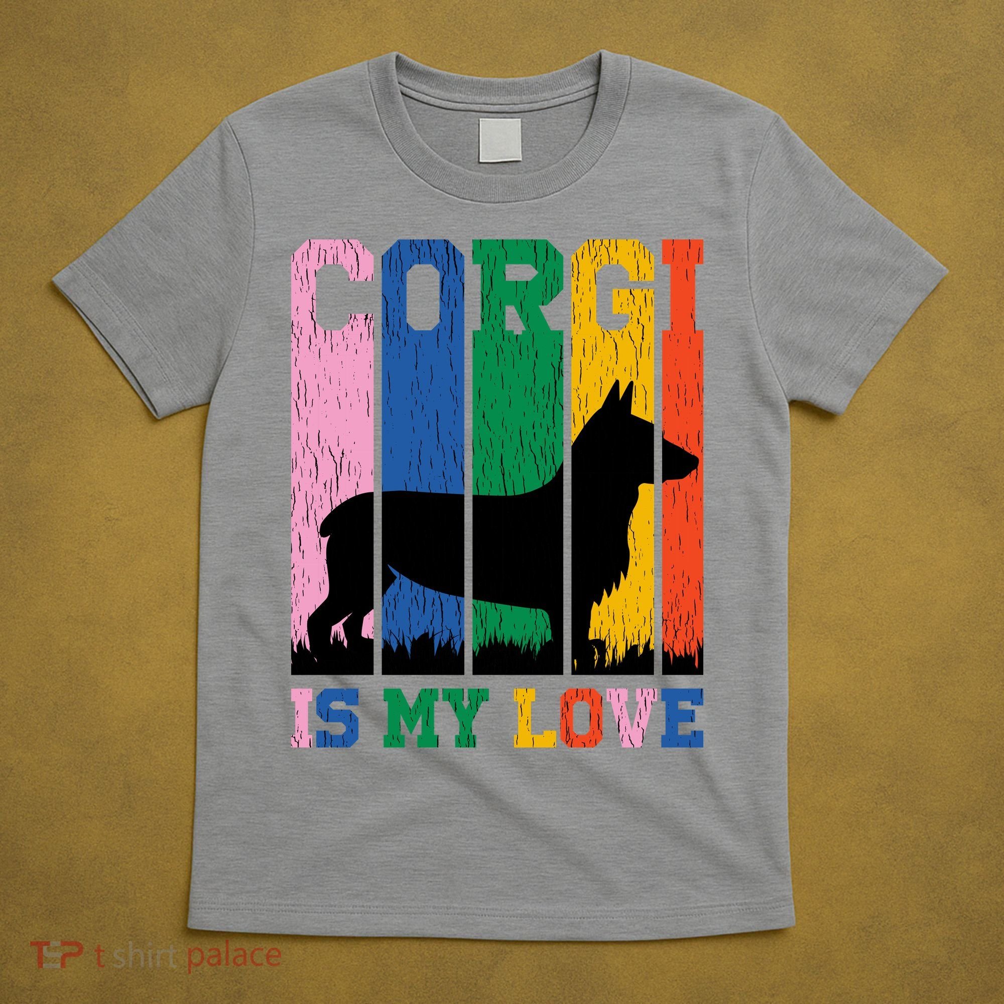 Retro Corgi Is My Love T-Shirt