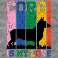 Retro Corgi Is My Love Women's Hoodie thumb 2