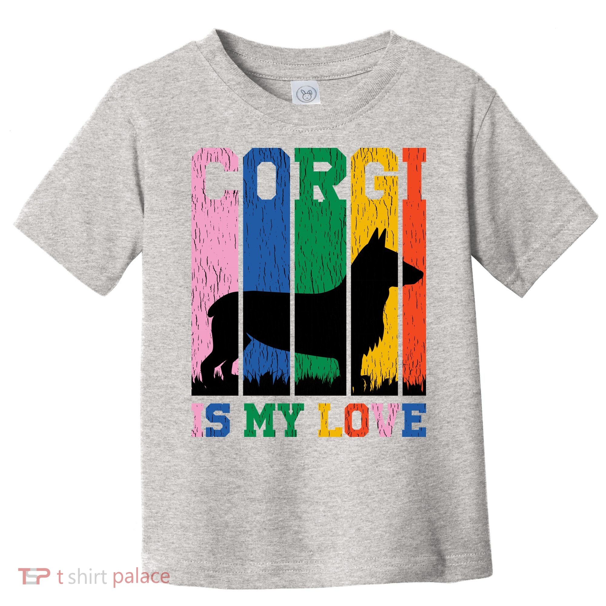 Retro Corgi Is My Love Toddler T-Shirt