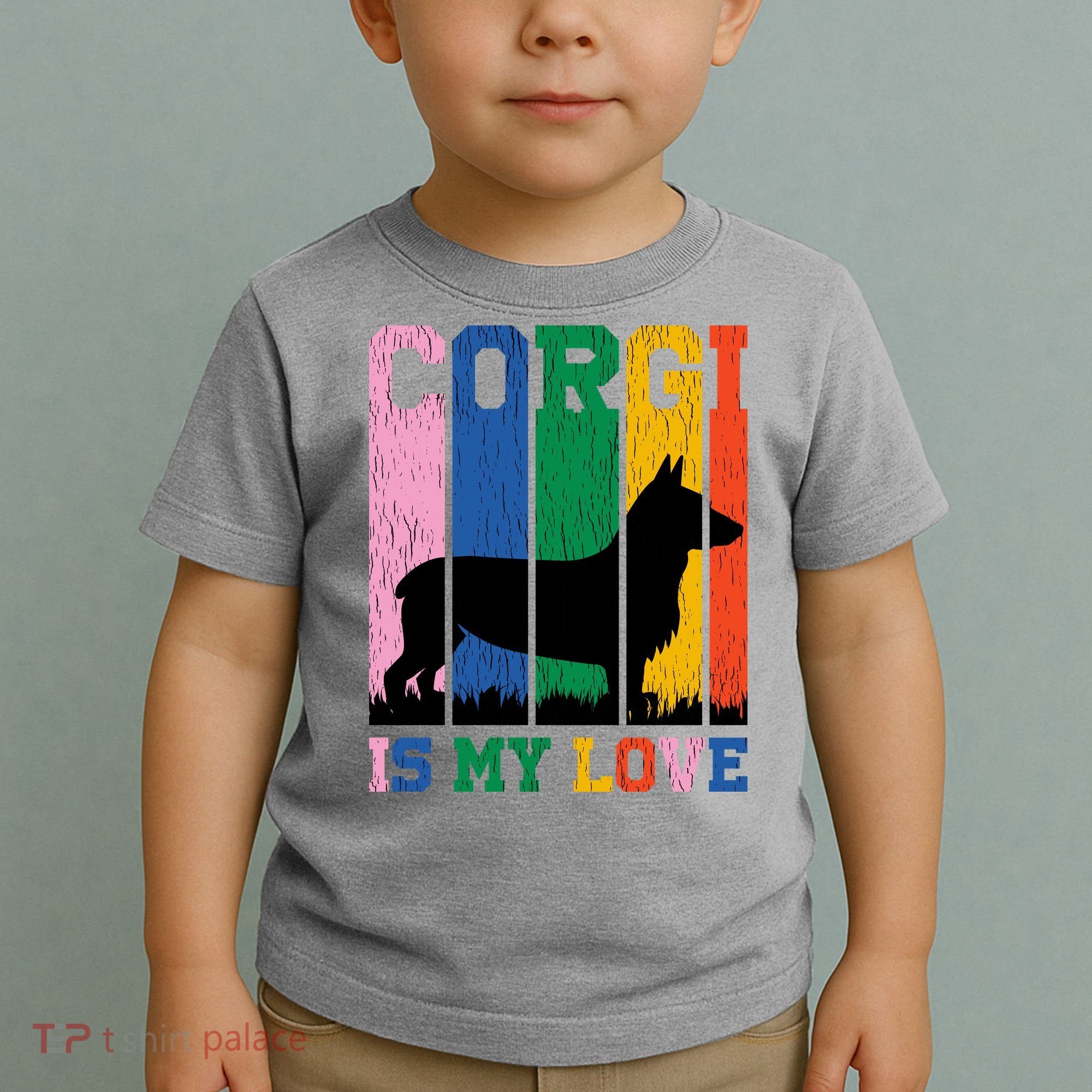 Retro Corgi Is My Love Toddler T-Shirt