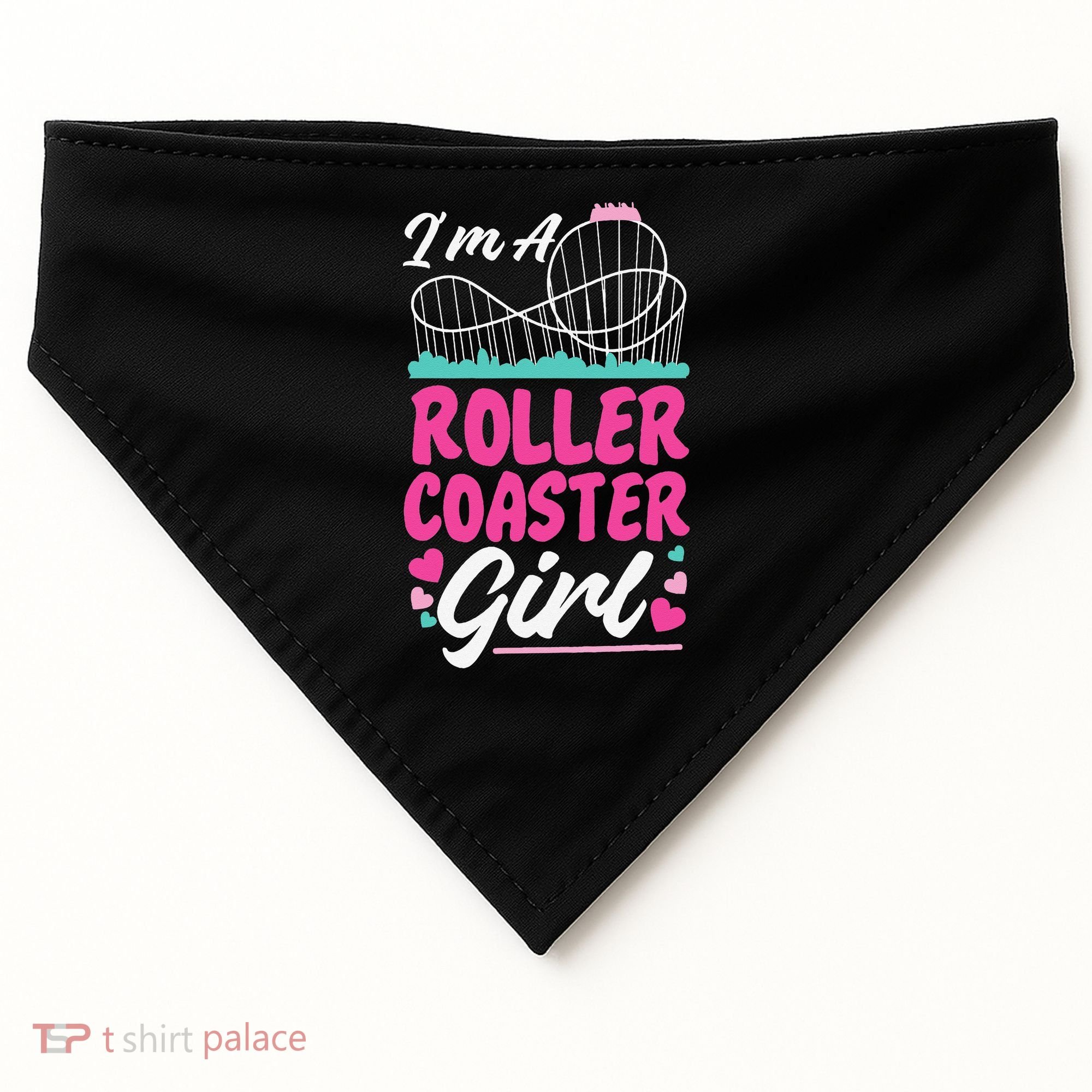 Roller Coaster I'm A Roller Coaster USA-Made Doggie Bandana